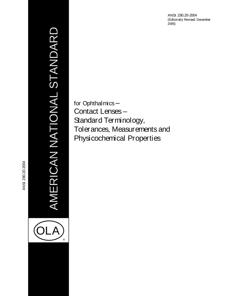 ANSI Z80.20-2004 pdf