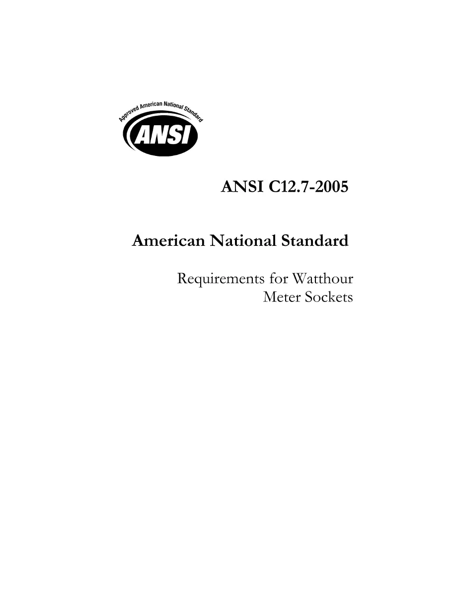 ANSI C12.7-2005 pdf