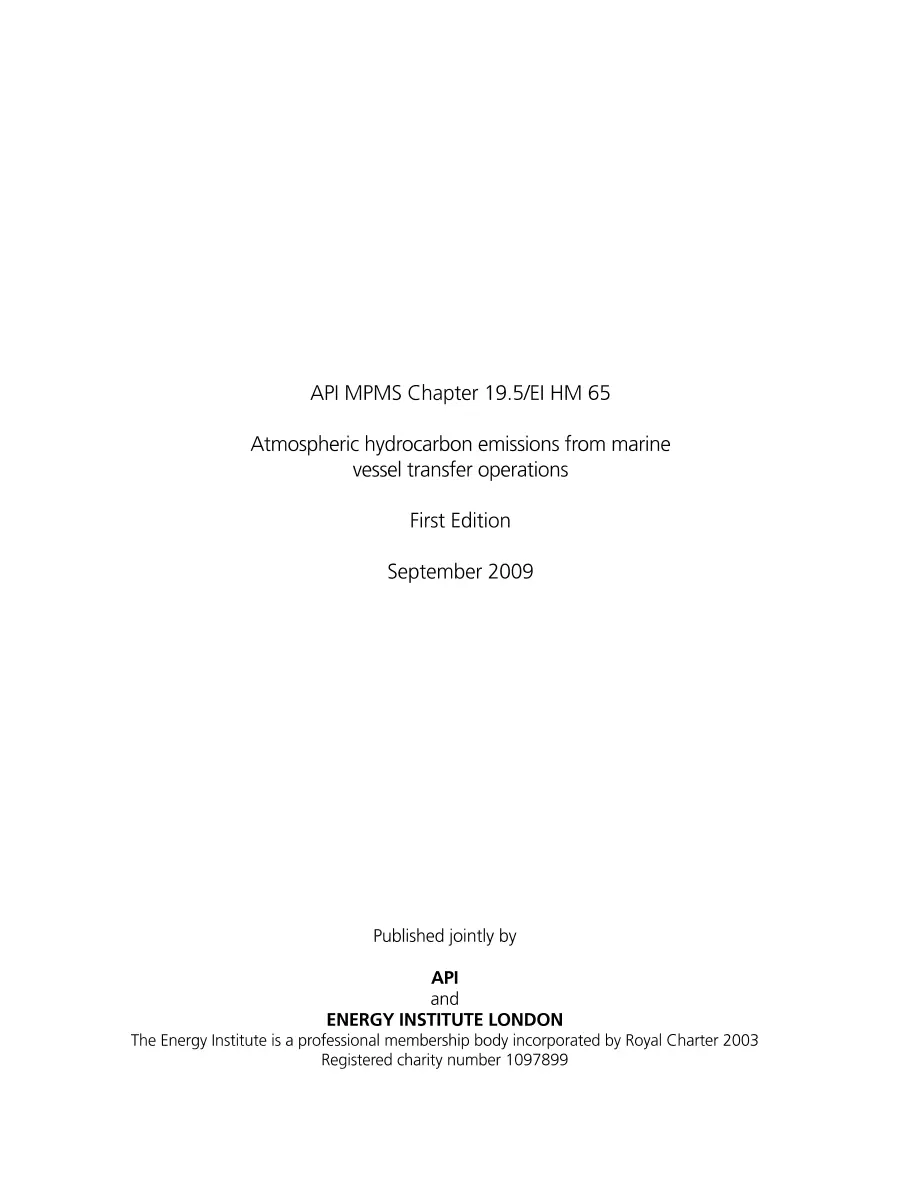 API MPMS Chapter 19.5/EI HM 65 API MPMS Chapter 19.5/EI HM 65 pdf