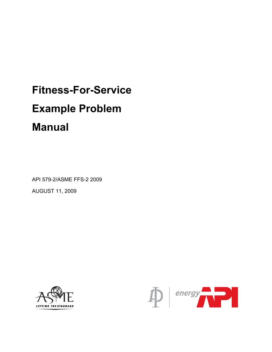 API 579-2 / ASME FFS-2 API 579-2 / ASME FFS-2 pdf