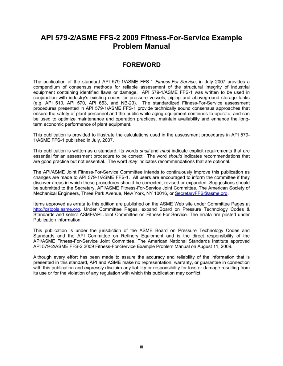 API 579-2 / ASME FFS-2 API 579-2 / ASME FFS-2 pdf