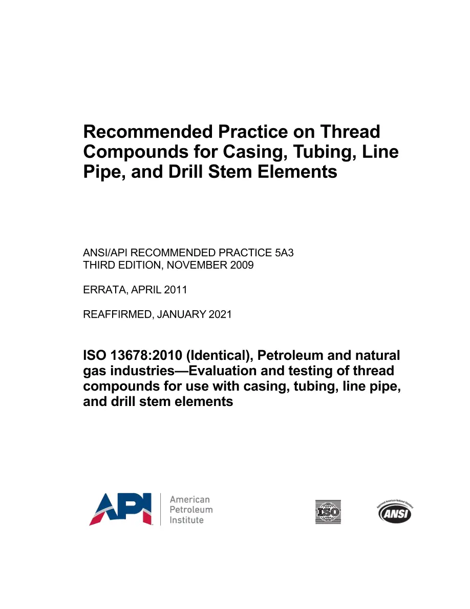 API RP 5A3 (R2021) API RP 5A3 (R2021) pdf