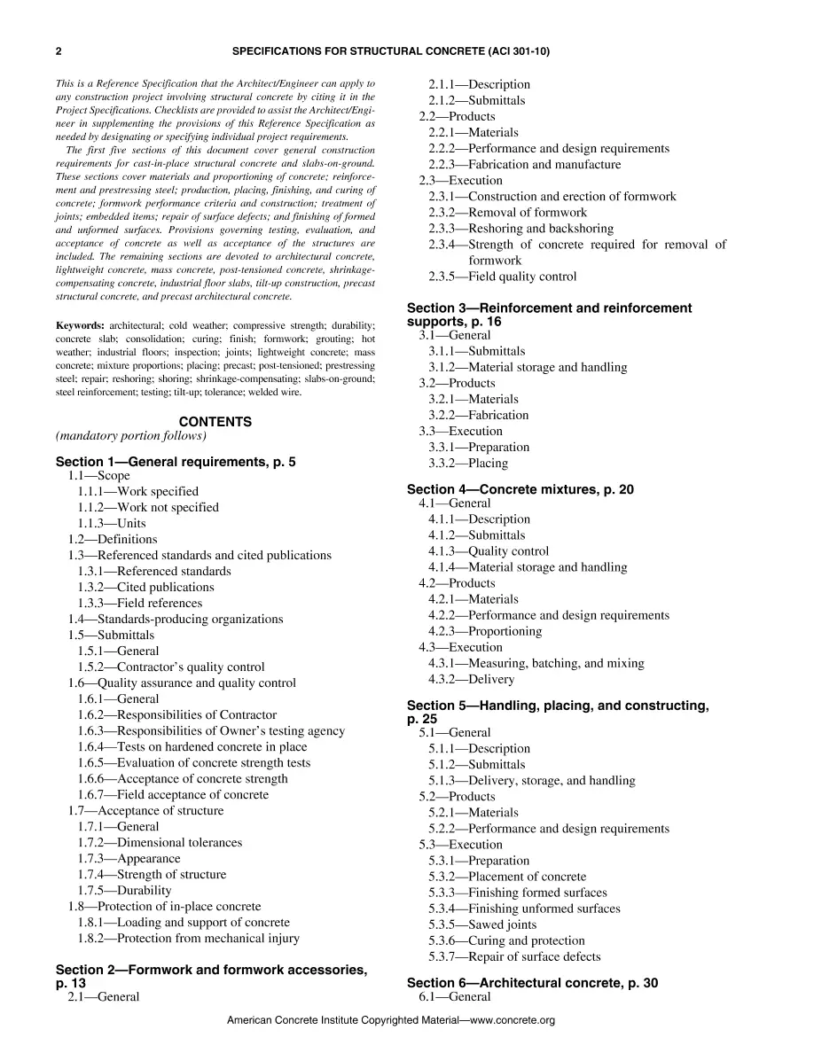ACI 301-10 ACI 301-10 pdf
