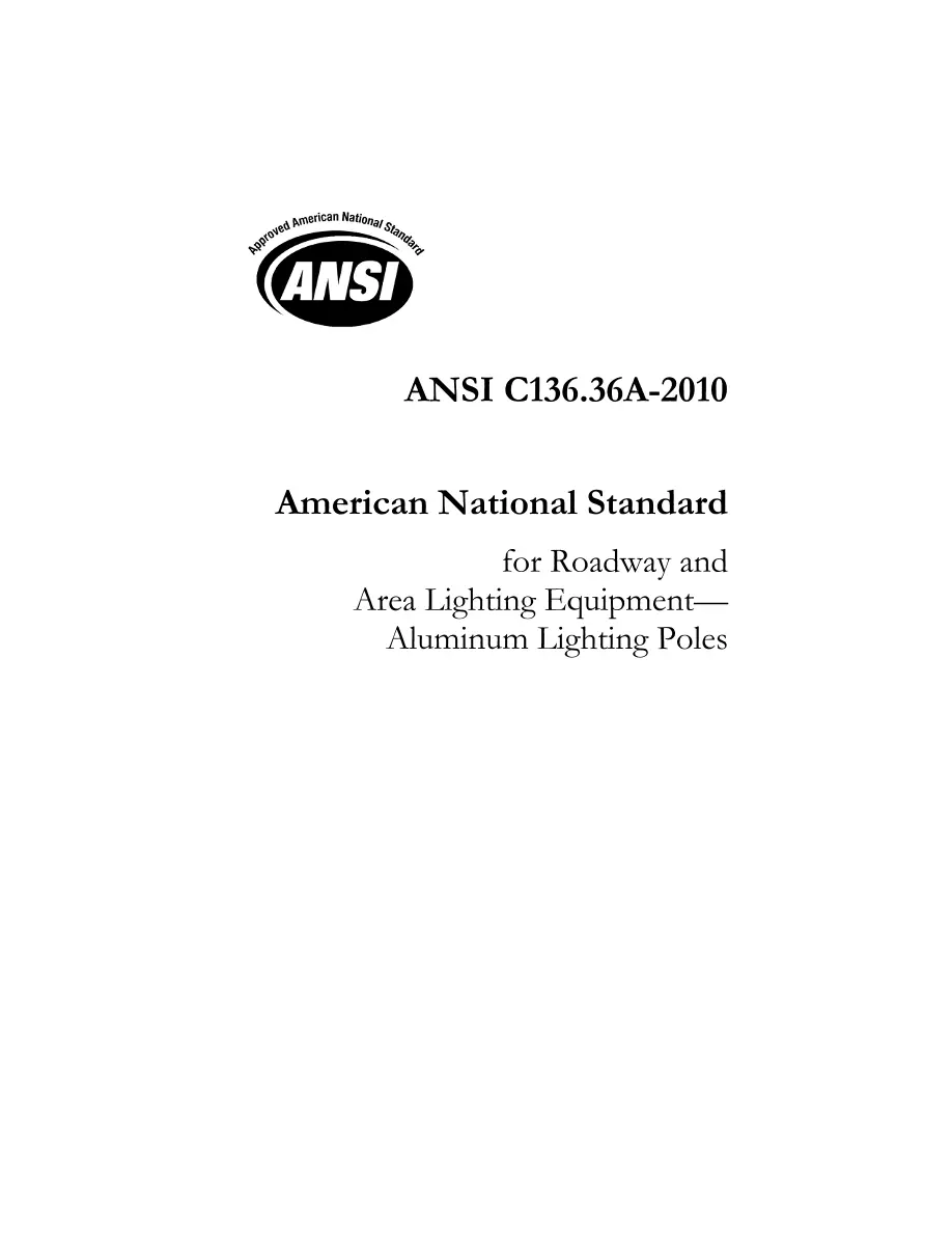 ANSI C136.36A-2010 pdf