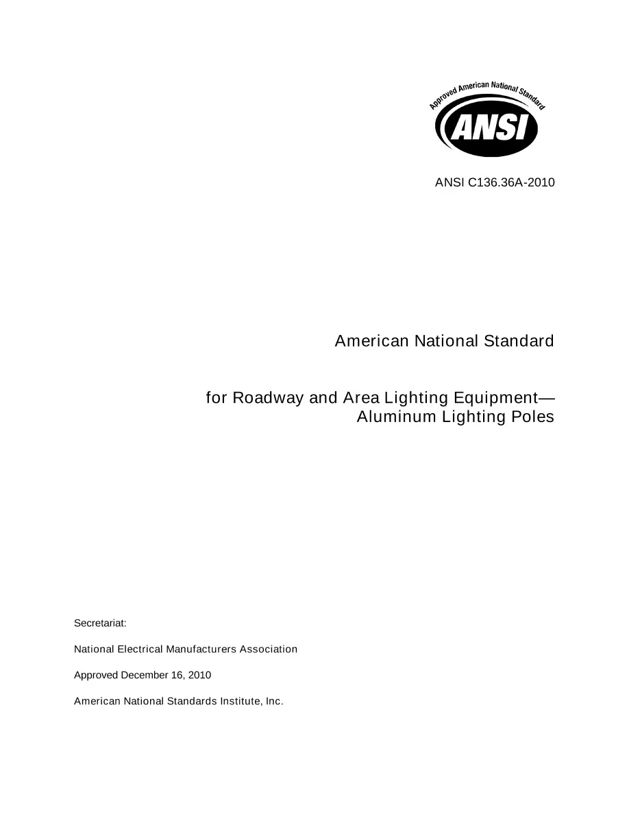 ANSI C136.36A-2010 pdf