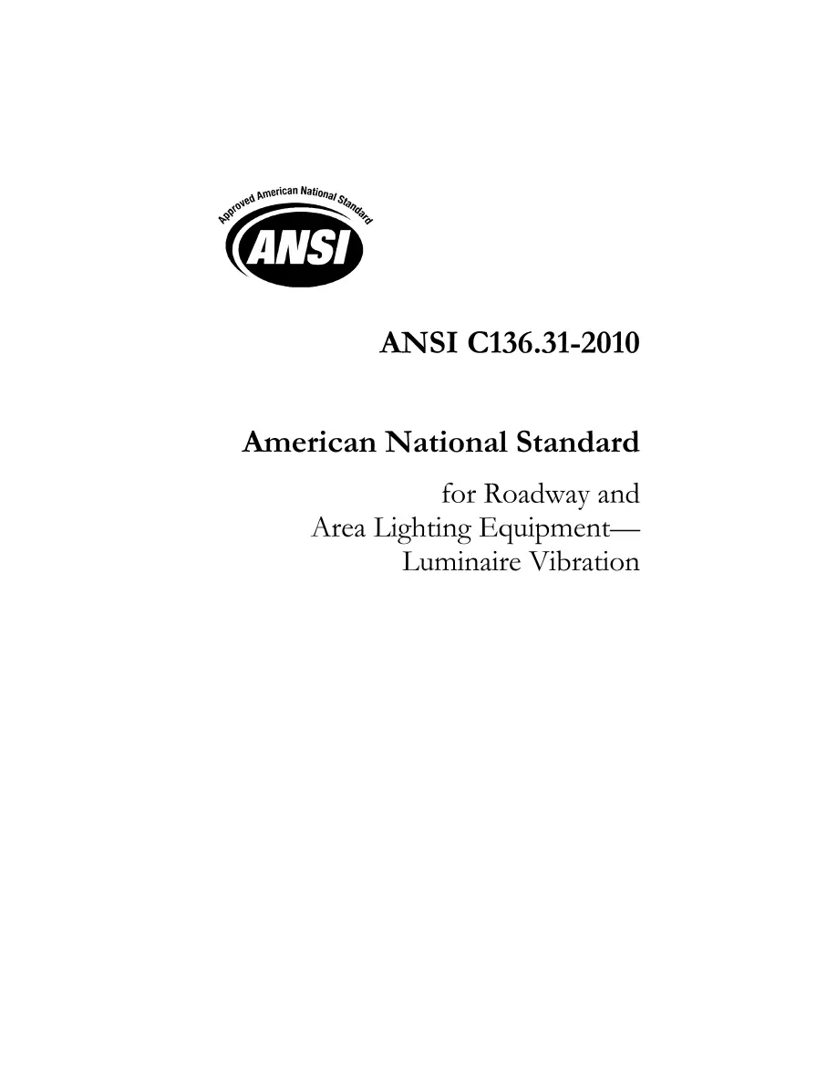 ANSI C136.31-2010 ANSI C136.31-2010 pdf