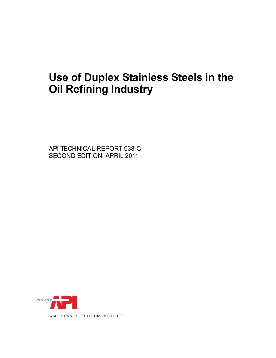 API TR 938-C API TR 938-C pdf