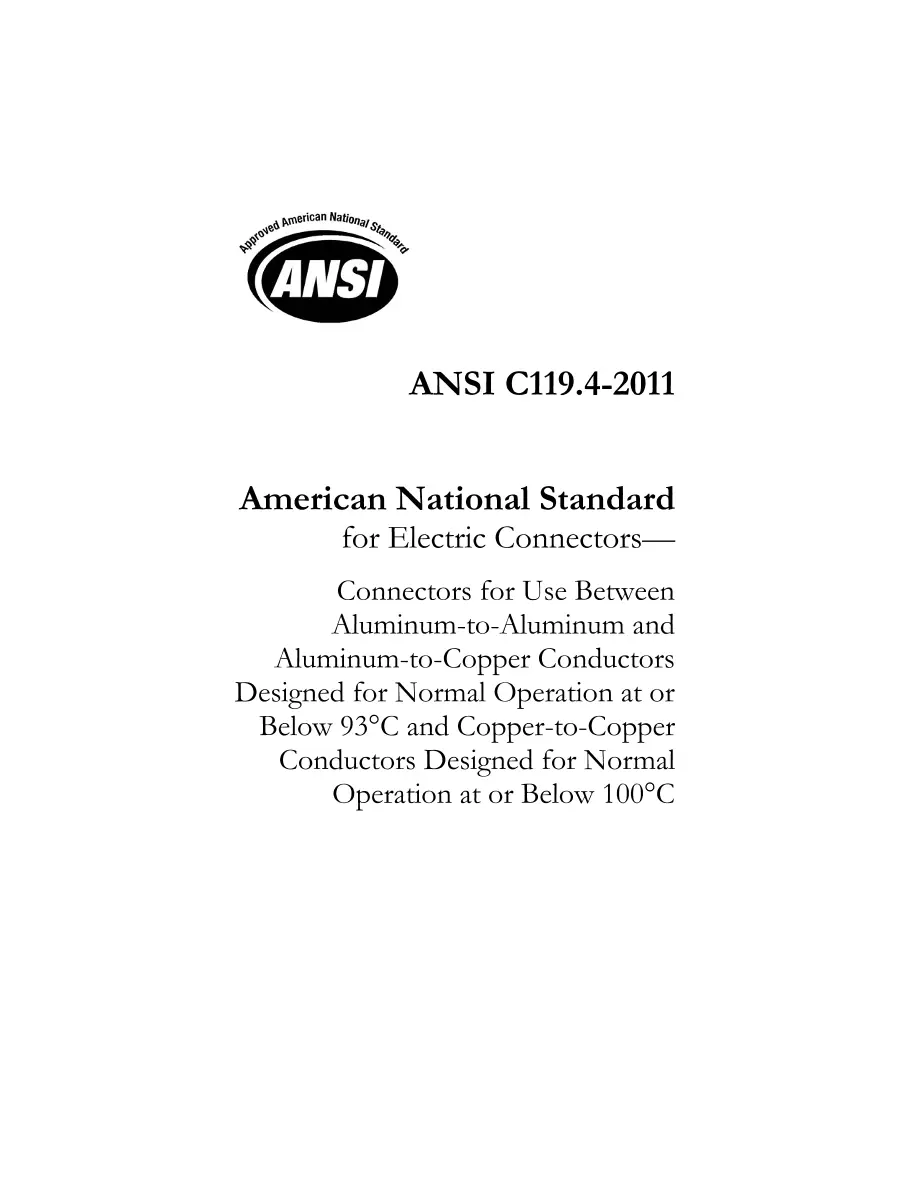 ANSI C119.4-2011 pdf