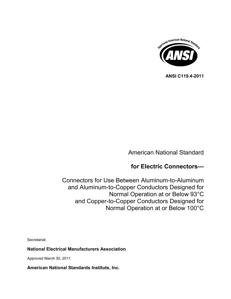 ANSI C119.4-2011 pdf