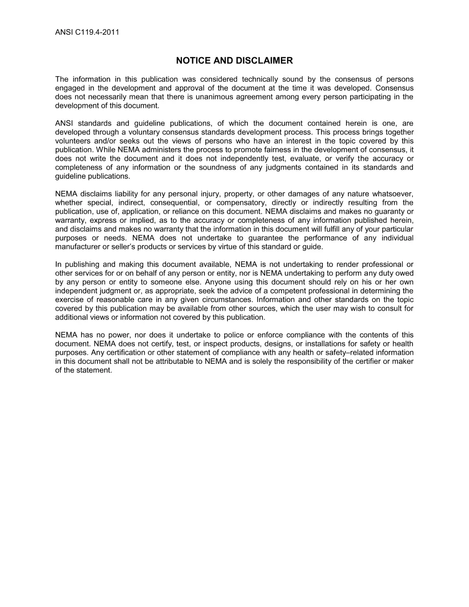 ANSI C119.4-2011 pdf