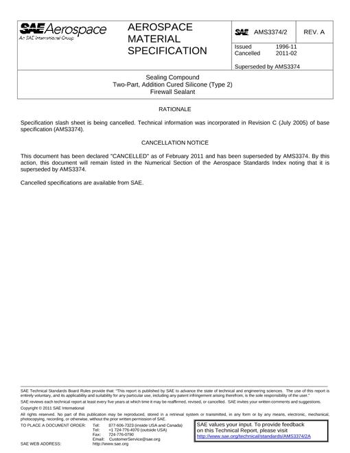 SAE AMS3374/2A SAE AMS3374/2A pdf