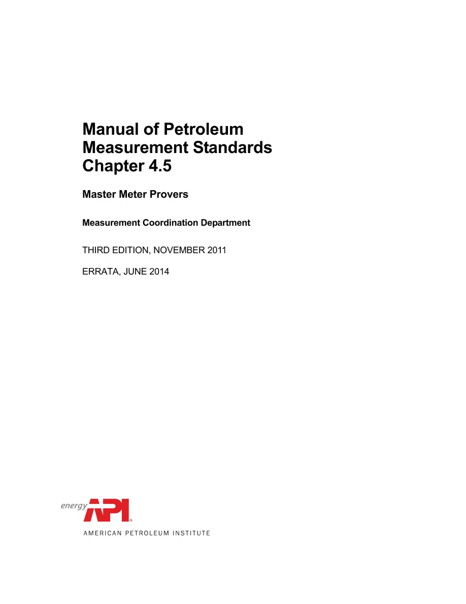 API MPMS Chapter 4.5 pdf