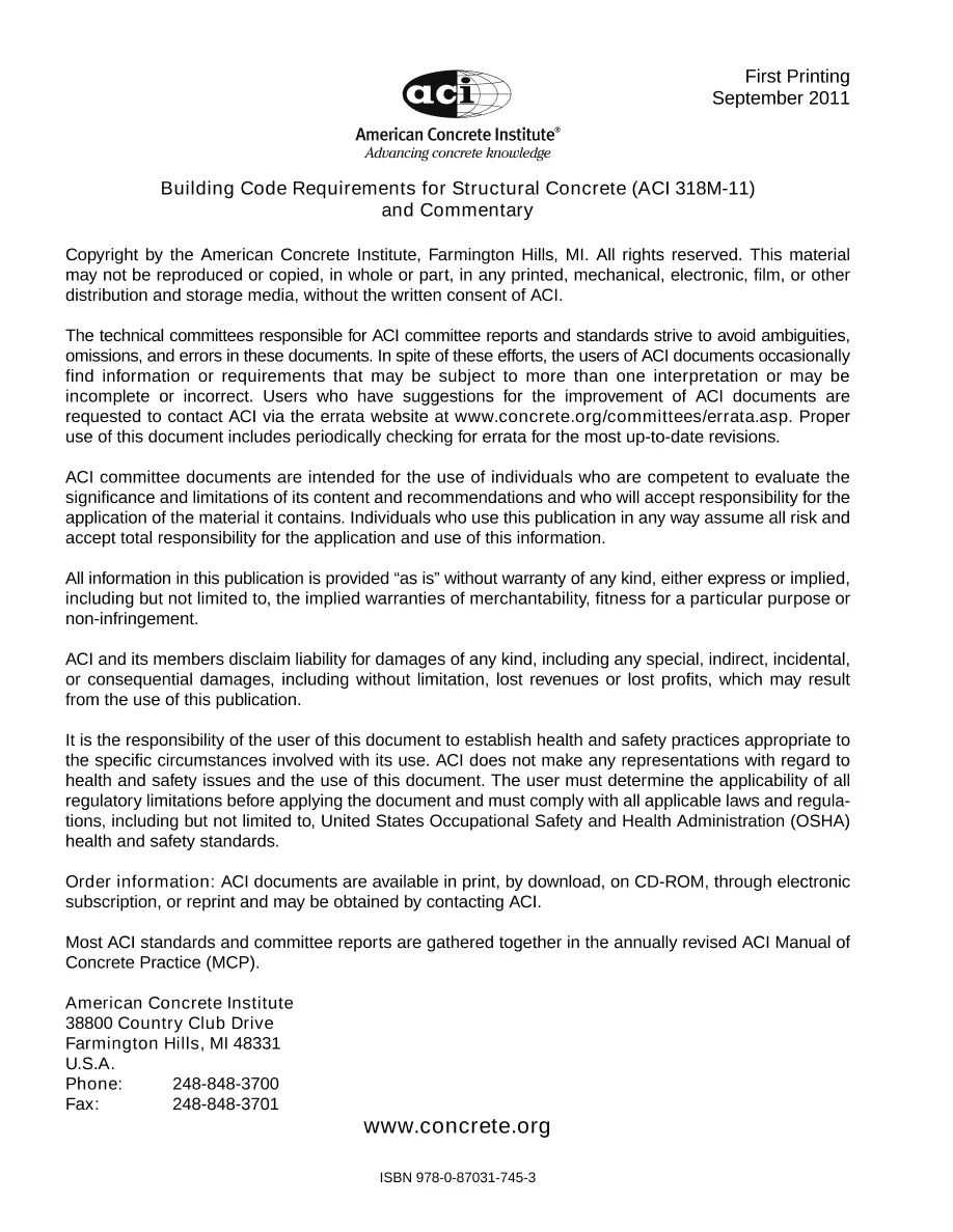 ACI 318M-11 ACI 318M-11 pdf