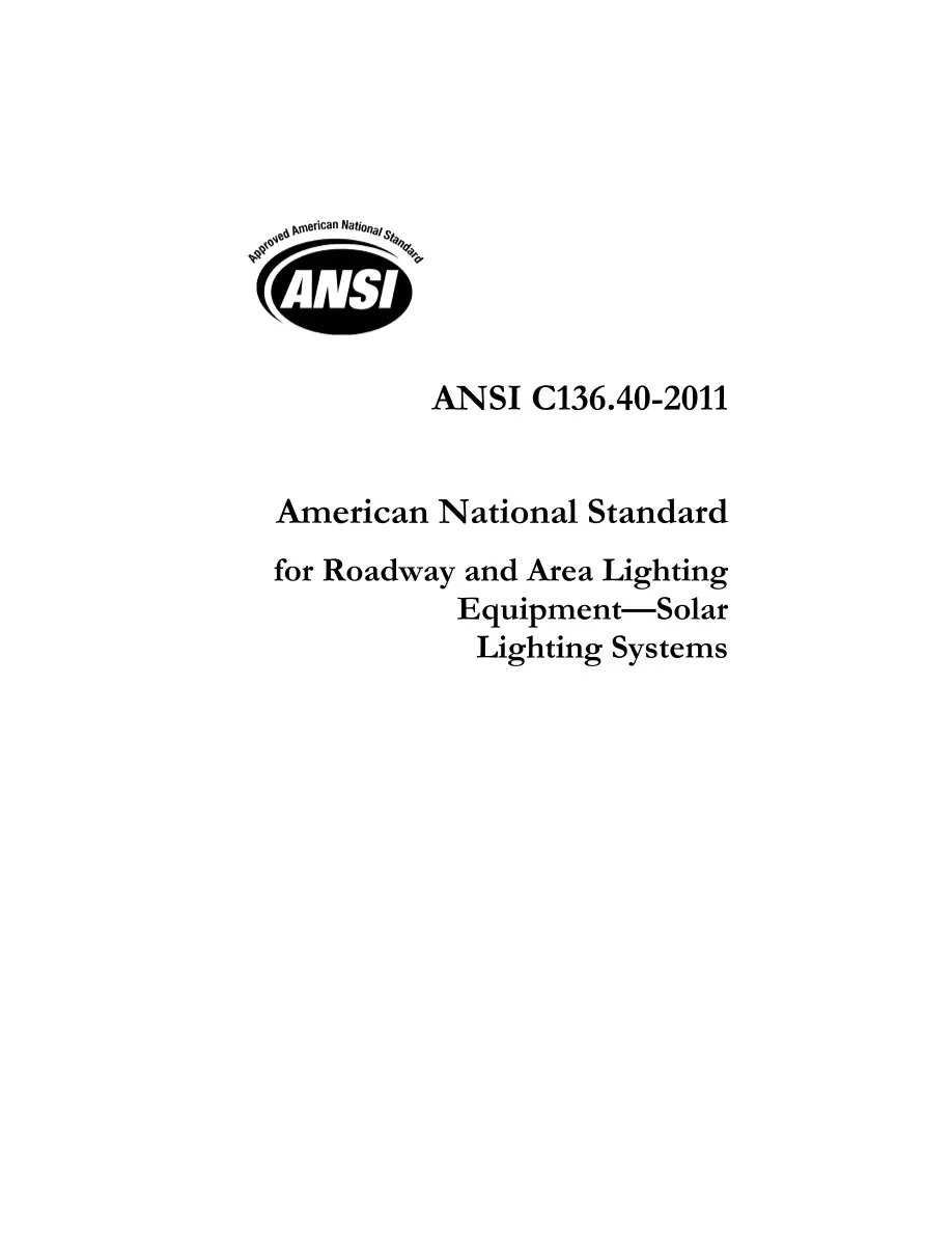 ANSI C136.40-2011 ANSI C136.40-2011 pdf
