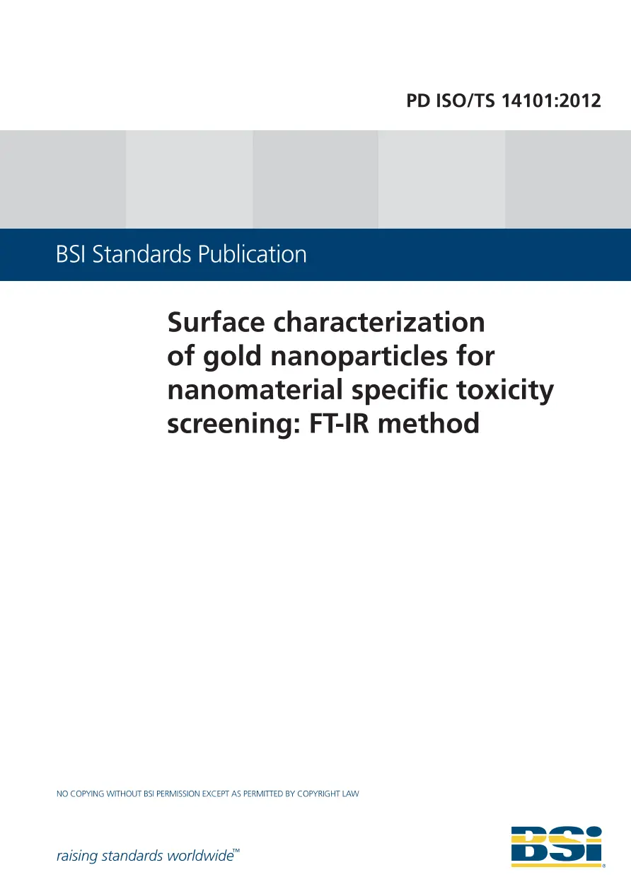 BS PD ISO/TS 14101:2012 pdf