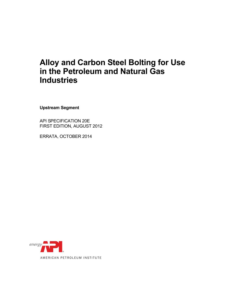 API Spec 20E pdf