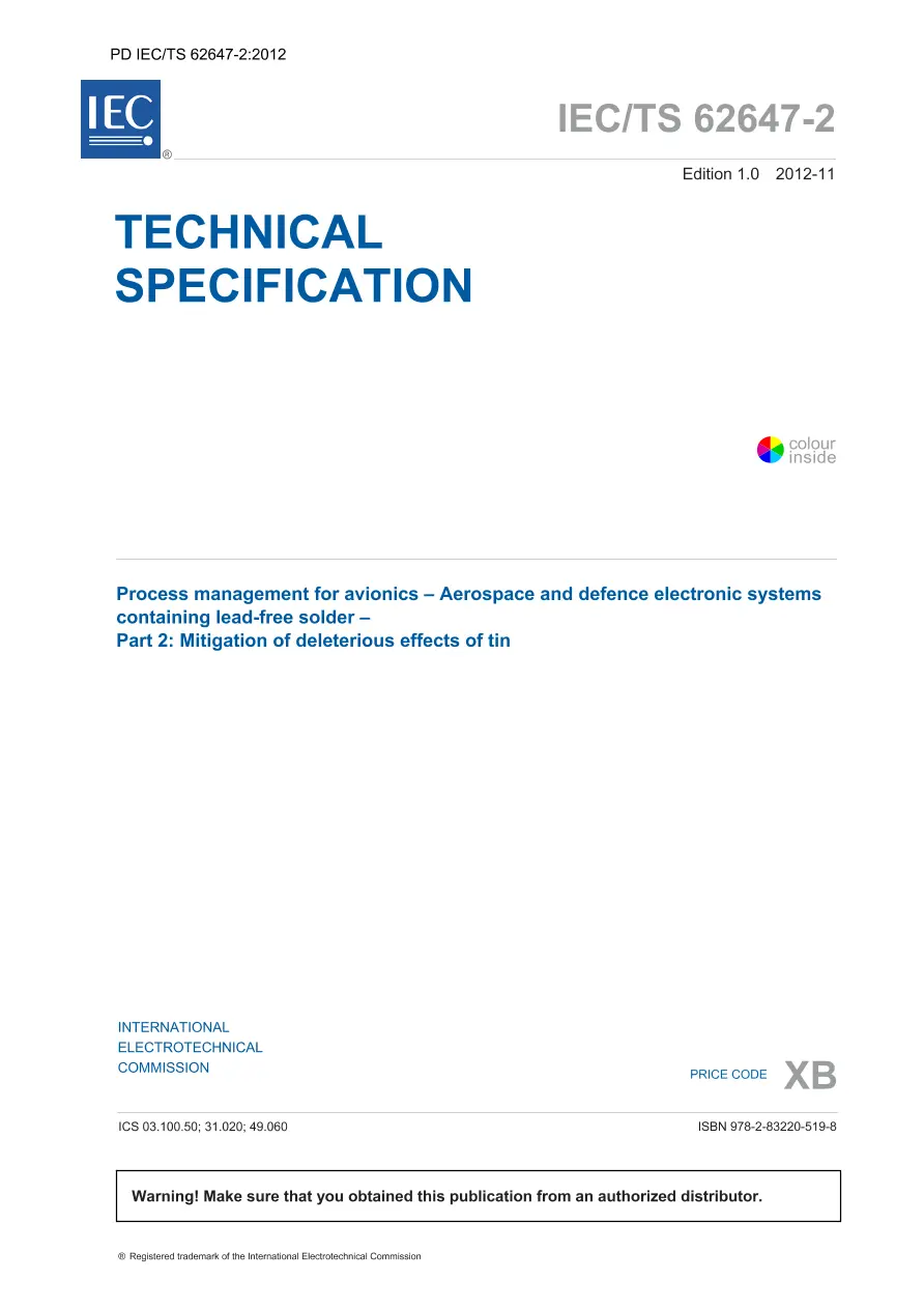 BS PD IEC/TS 62647-2:2012 BS PD IEC/TS 62647-2:2012 pdf