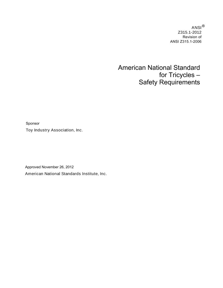 ANSI Z315.1-2012 ANSI Z315.1-2012 pdf