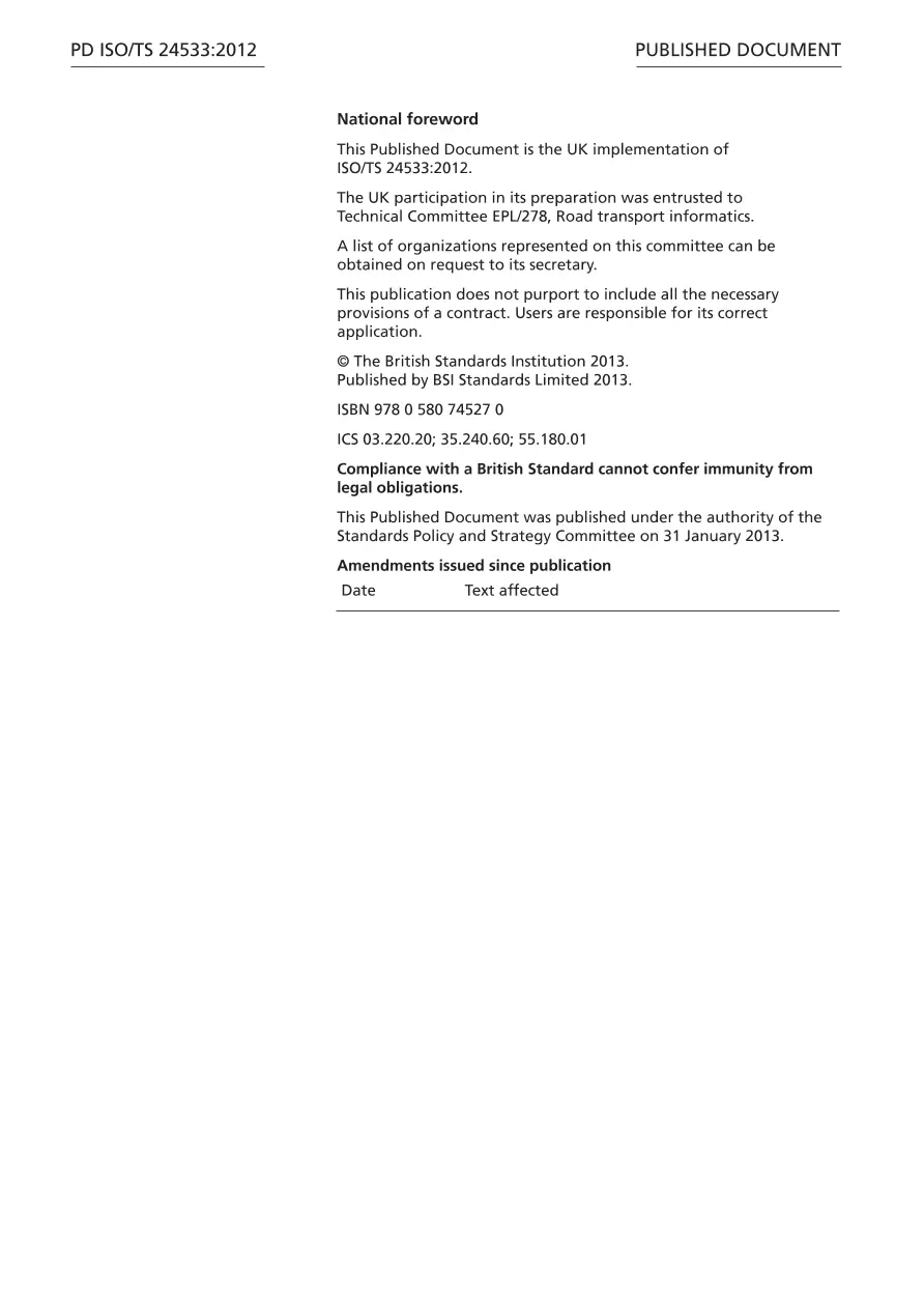 BS PD ISO/TS 24533:2012 BS PD ISO/TS 24533:2012 pdf