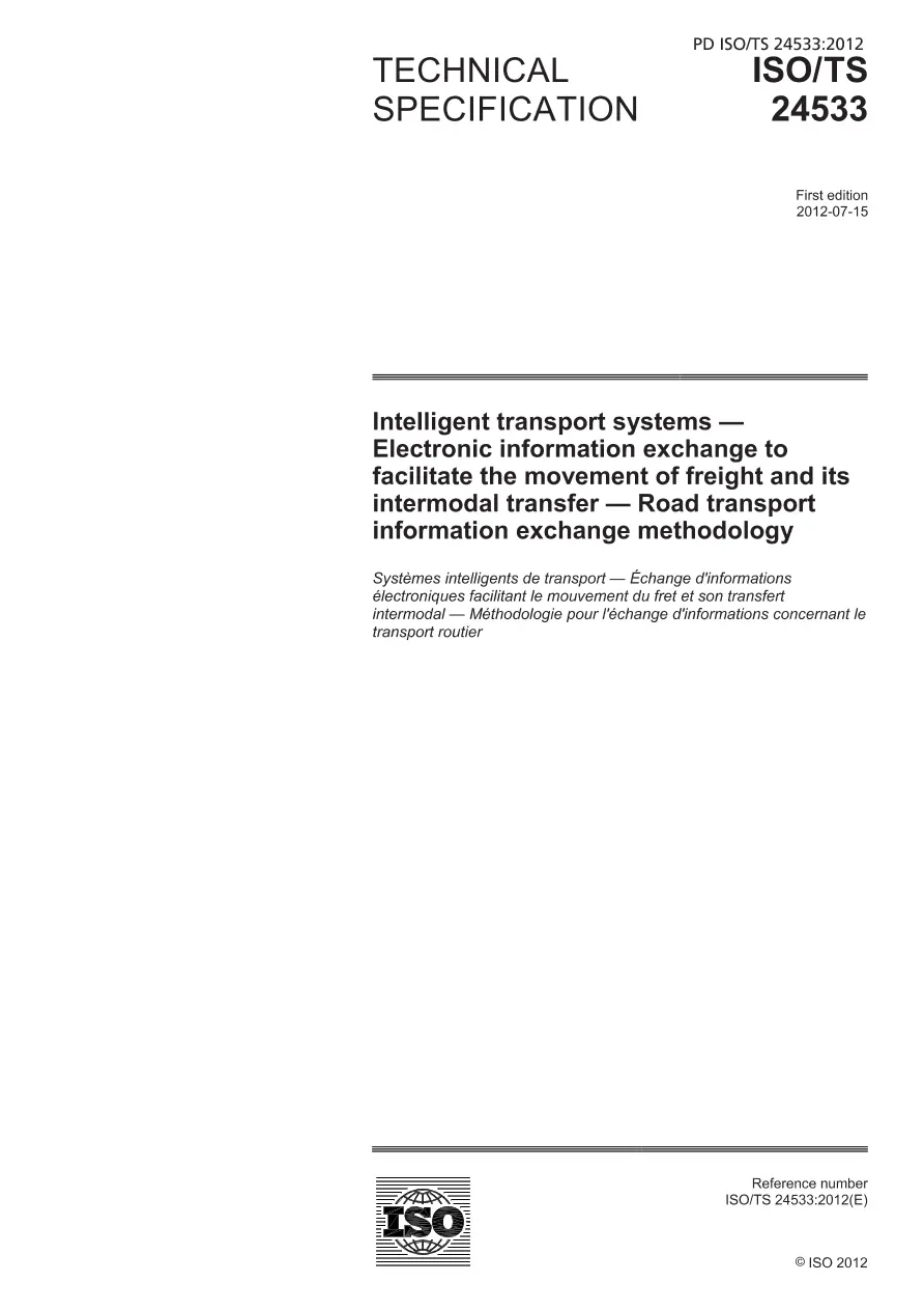 BS PD ISO/TS 24533:2012 BS PD ISO/TS 24533:2012 pdf
