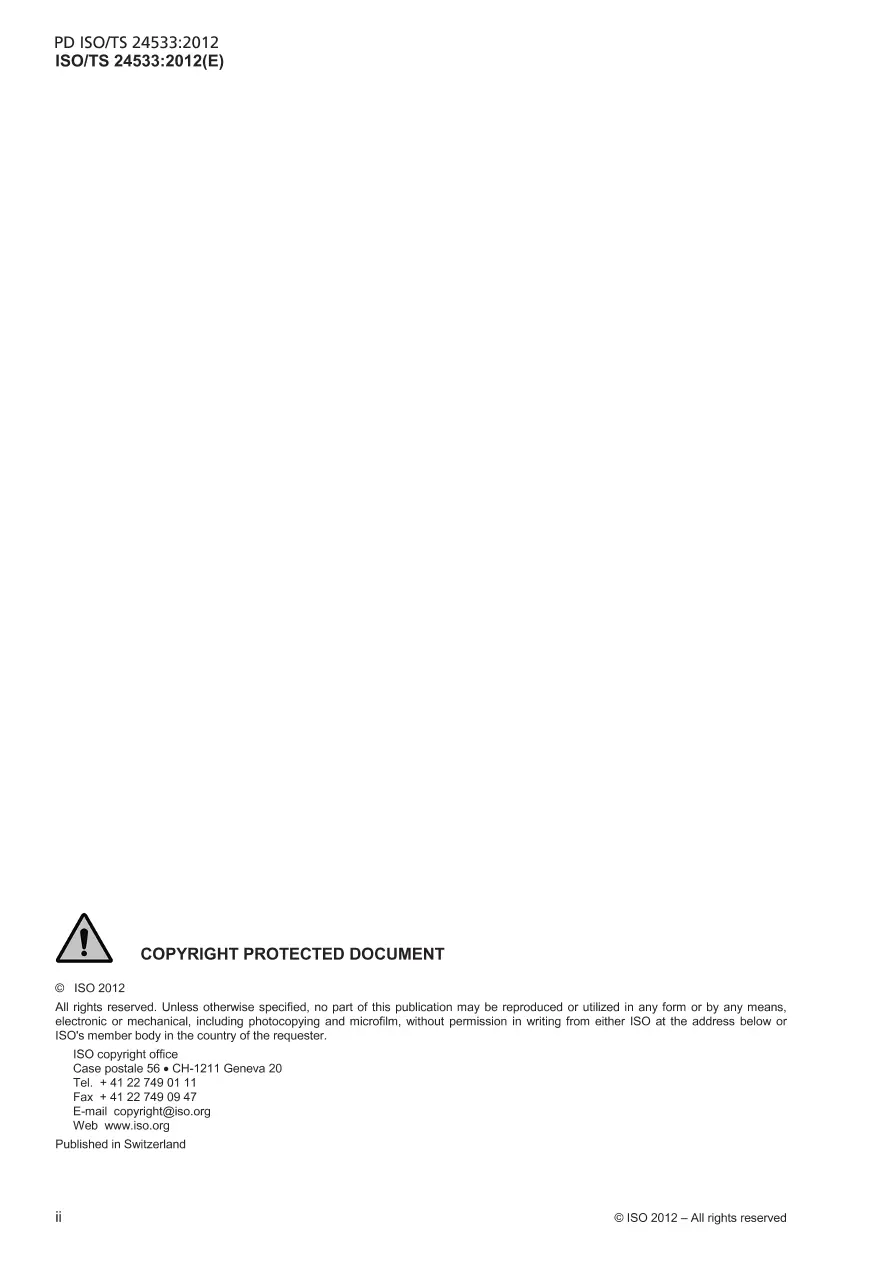 BS PD ISO/TS 24533:2012 BS PD ISO/TS 24533:2012 pdf