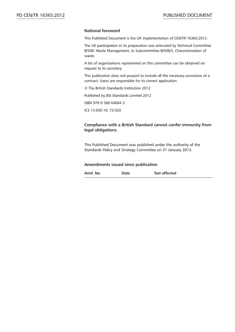 BS PD CEN/TR 16365:2012 BS PD CEN/TR 16365:2012 pdf