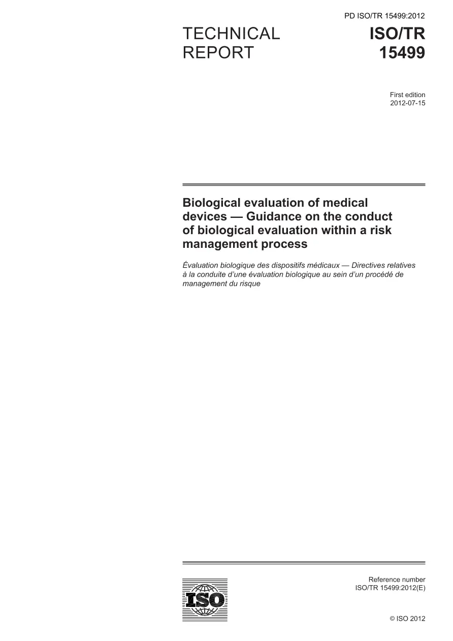 BS PD ISO/TR 15499:2012 pdf