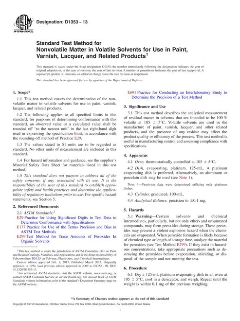 ASTM D1353-13 pdf