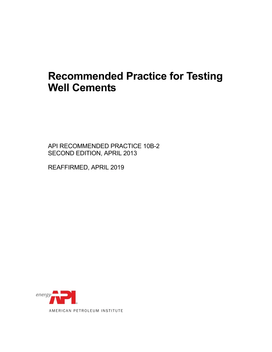 API RP 10B-2 (R2019) API RP 10B-2 (R2019) pdf