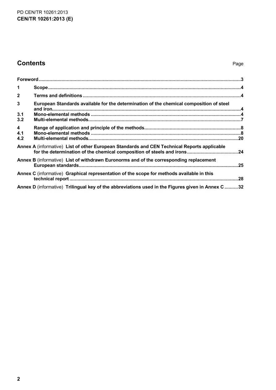 BS PD CEN/TR 10261:2013 BS PD CEN/TR 10261:2013 pdf