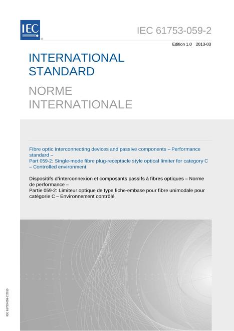 IEC 61753-059-2 Ed. 1.0 b:2013 IEC 61753-059-2 Ed. 1.0 b:2013 pdf