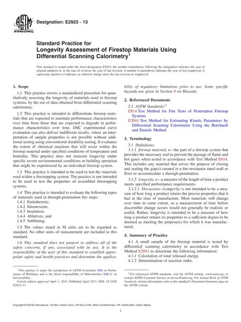 ASTM E2923-13 pdf