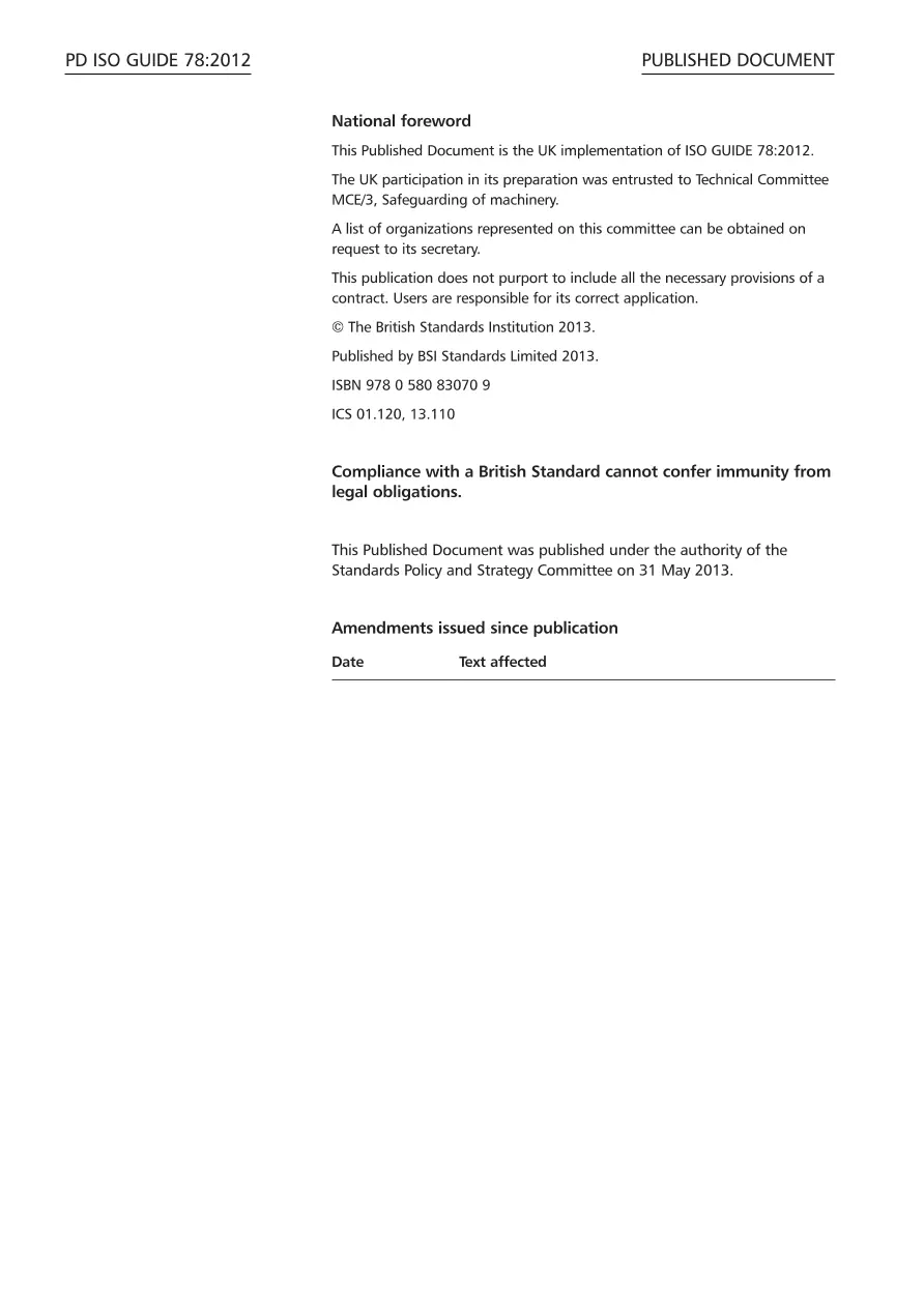 BS PD ISO GUIDE 78:2012 BS PD ISO GUIDE 78:2012 pdf