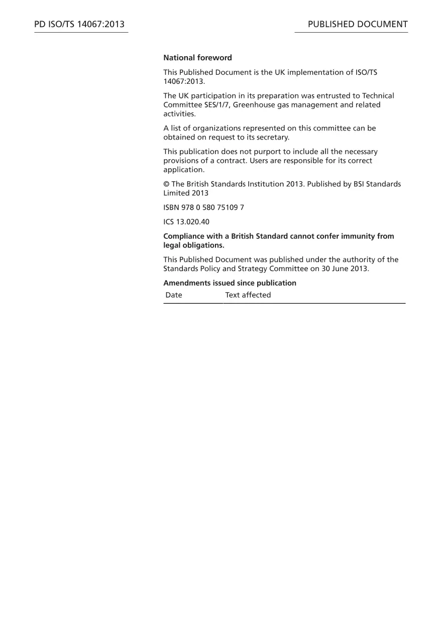 BS PD ISO/TS 14067:2013 BS PD ISO/TS 14067:2013 pdf