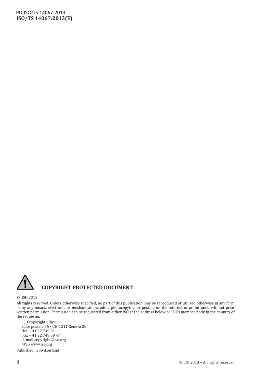 BS PD ISO/TS 14067:2013 BS PD ISO/TS 14067:2013 pdf