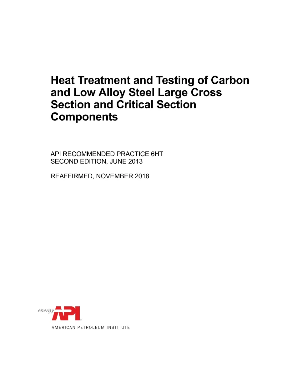 API RP 6HT (R2018) API RP 6HT (R2018) pdf