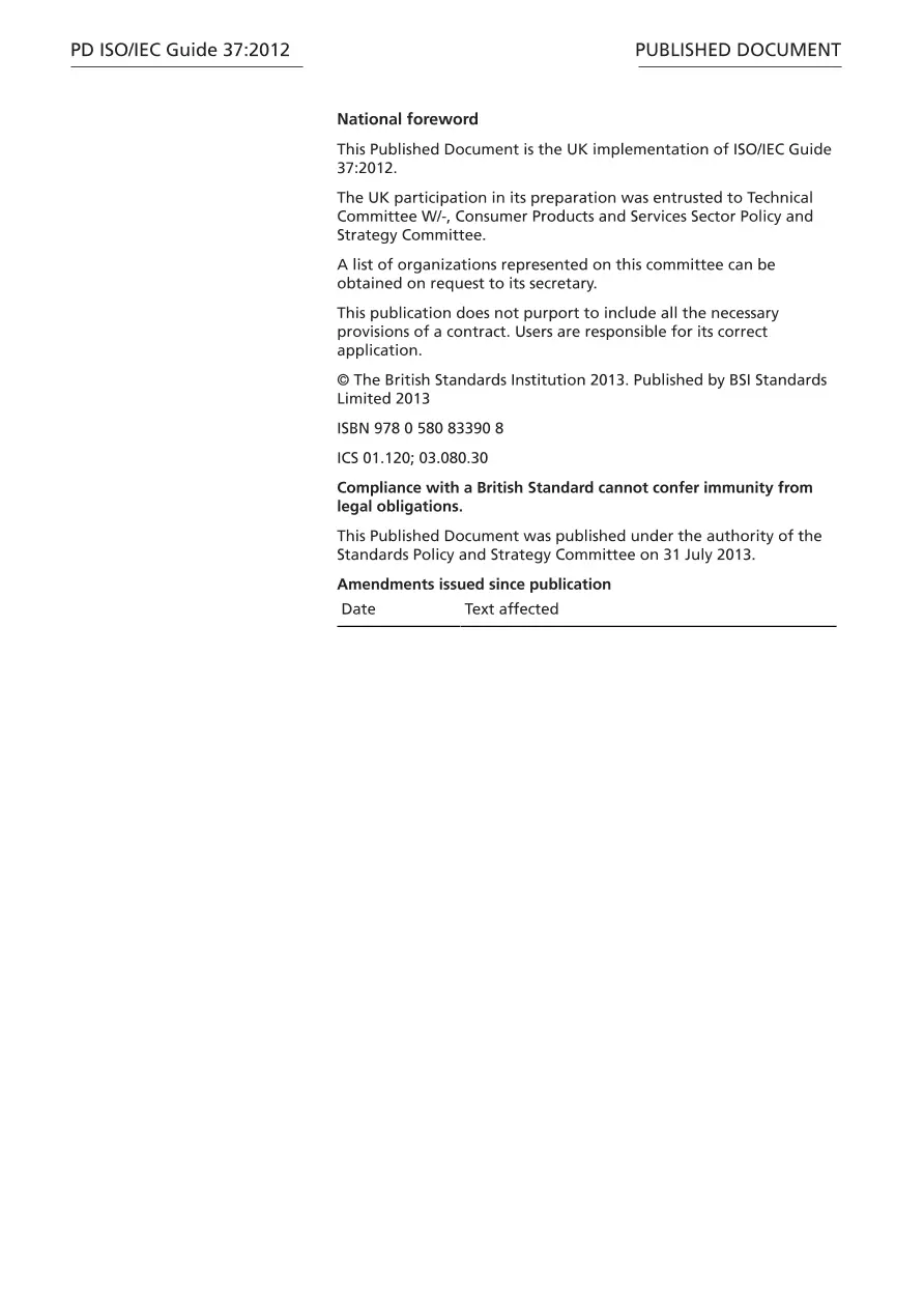 BS PD ISO/IEC GUIDE 37:2012 BS PD ISO/IEC GUIDE 37:2012 pdf