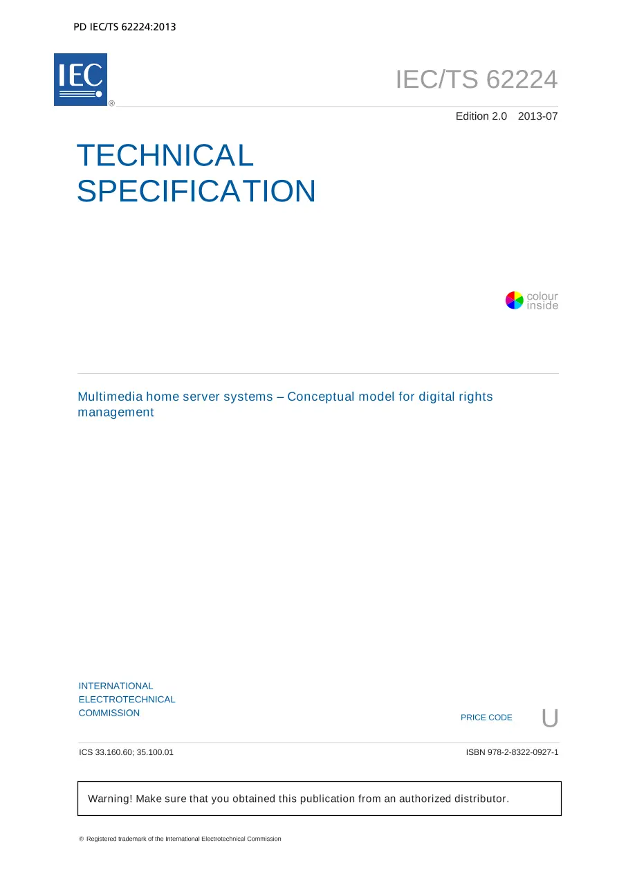 BS PD IEC/TS 62224:2013 BS PD IEC/TS 62224:2013 pdf