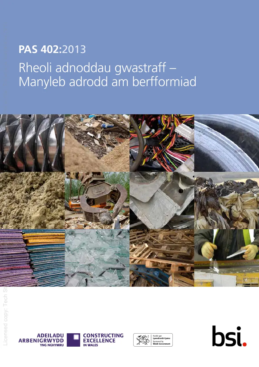 BS PAS 402:2013 (WELSH) pdf