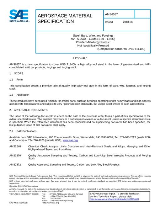 SAE AMS6557 SAE AMS6557 pdf
