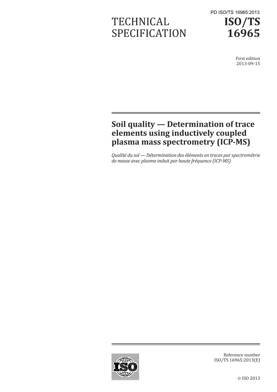 BS PD ISO/TS 16965:2013 pdf