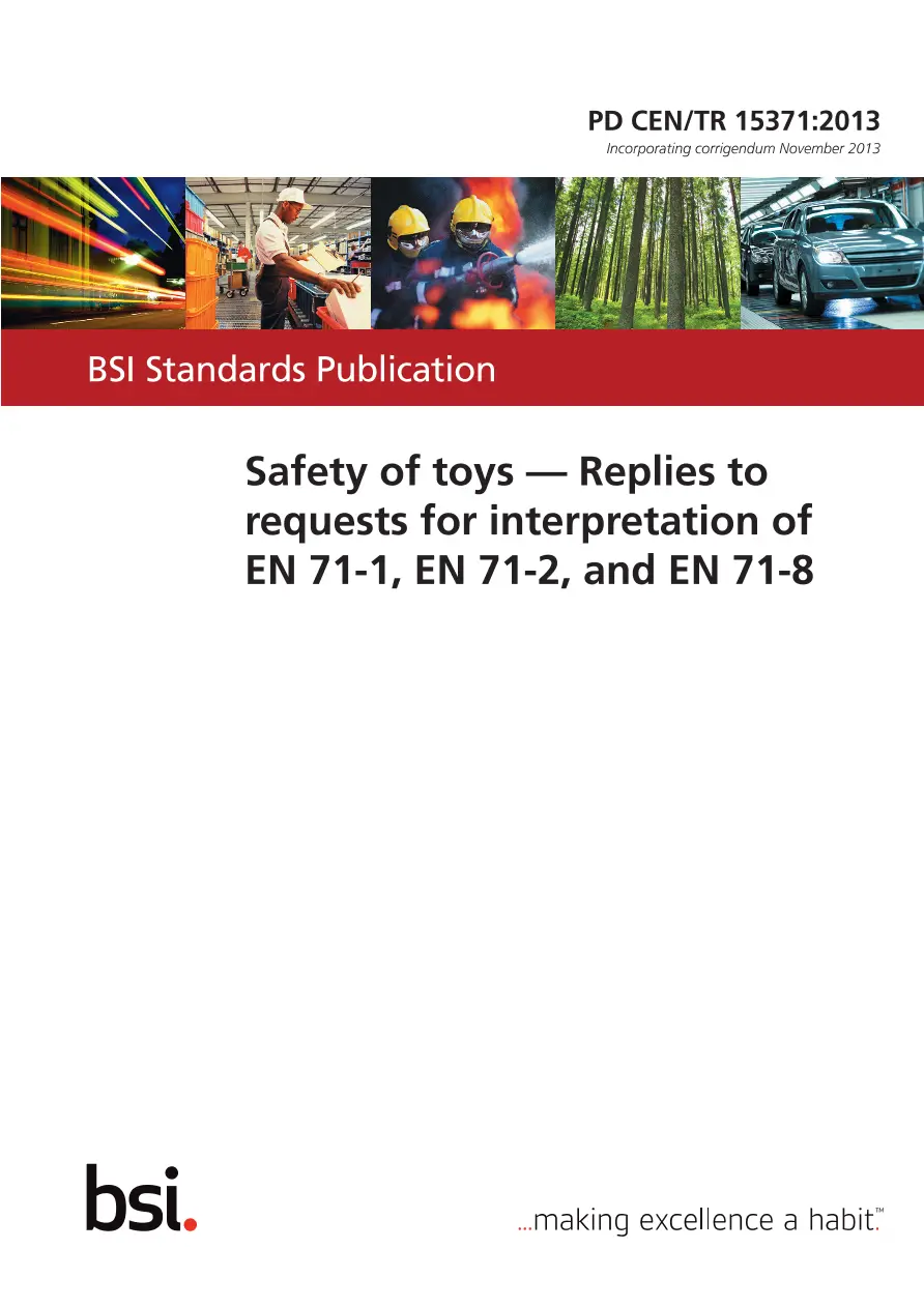 BS PD CEN/TR 15371:2013 pdf