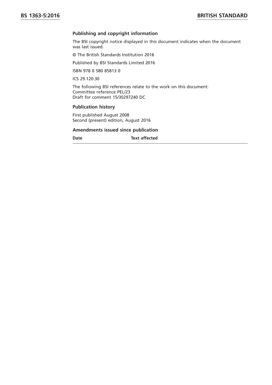 BS 1363-5:2016 BS 1363-5:2016 pdf