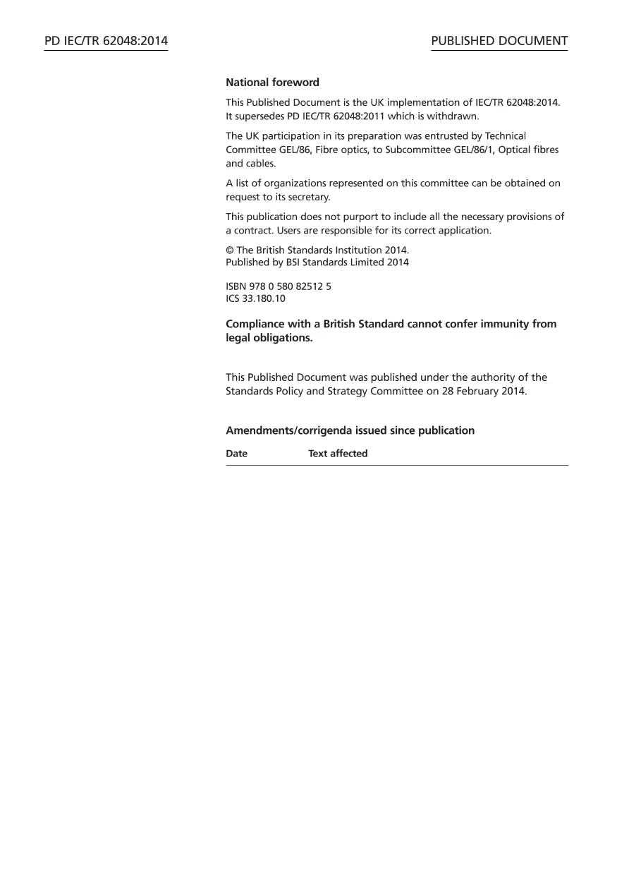 BS PD IEC/TR 62048:2014 pdf