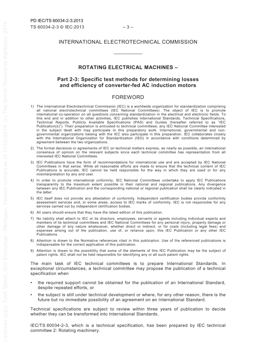 BS PD IEC/TS 60034-2-3:2013 pdf