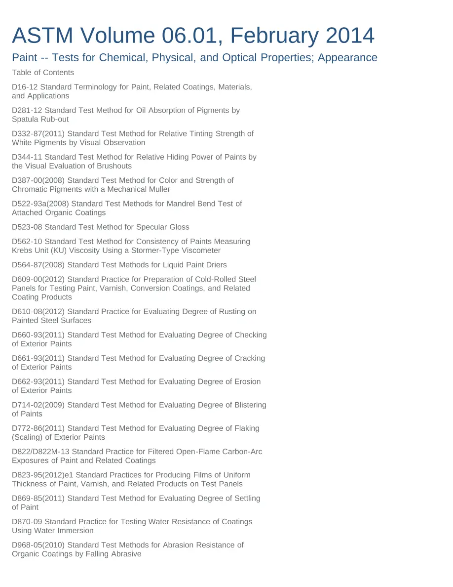 ASTM Volume 06.01:2014 ASTM Volume 06.01:2014 pdf