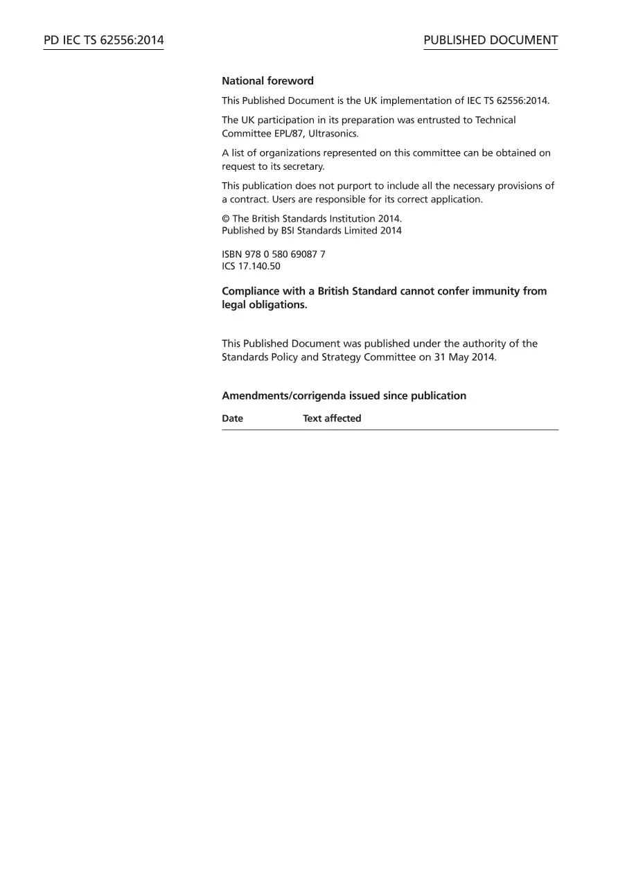 BS PD IEC/TS 62556:2014 BS PD IEC/TS 62556:2014 pdf