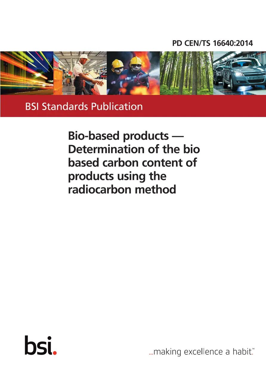 BS PD CEN/TS 16640:2014 BS PD CEN/TS 16640:2014 pdf