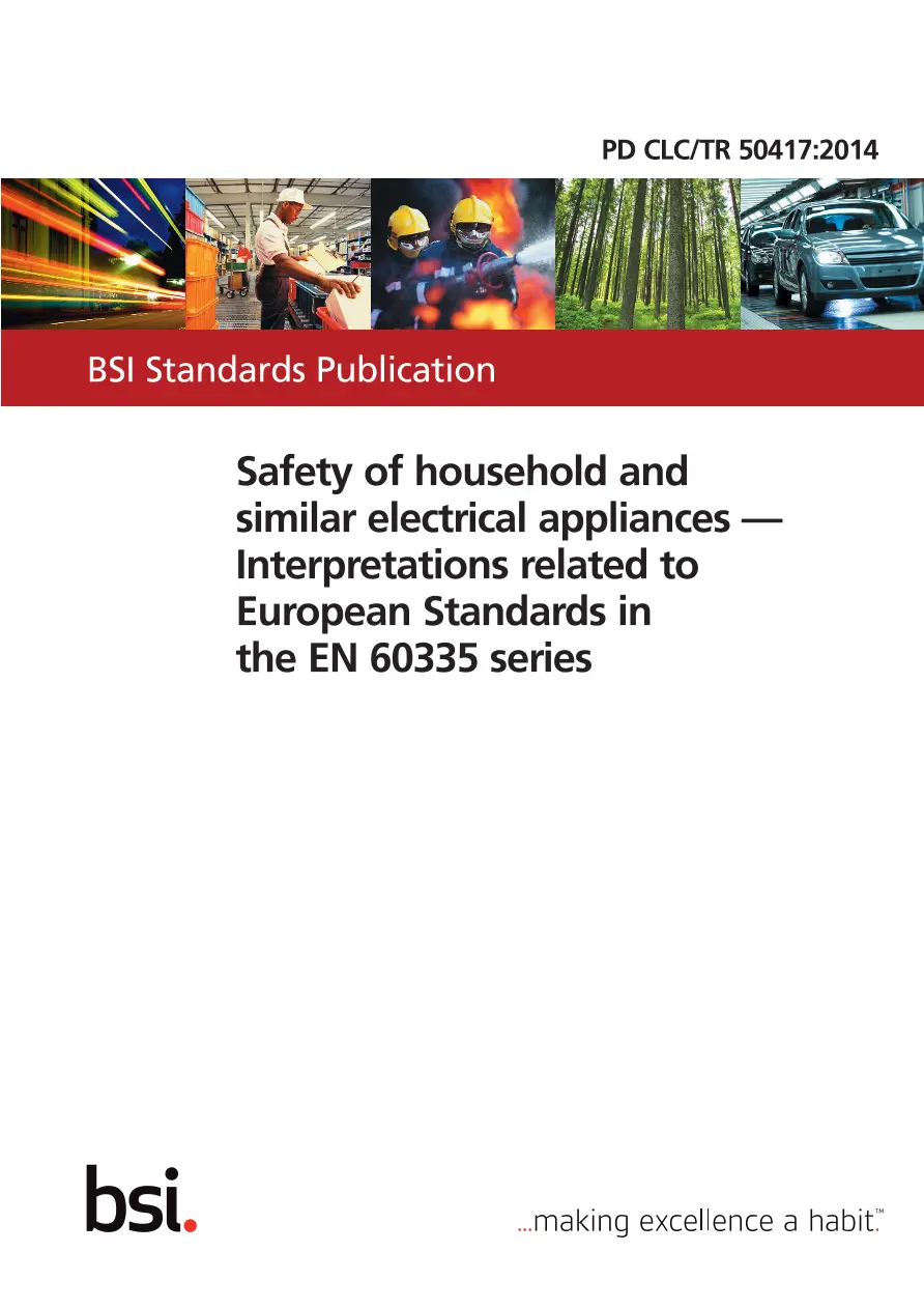 BS PD CLC/TR 50417:2014 pdf