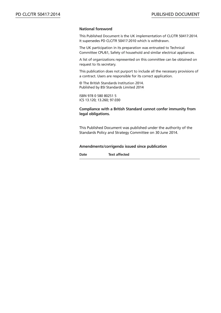 BS PD CLC/TR 50417:2014 pdf